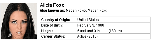 Pornstar Alicia Foxx