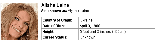 Pornstar Alisha Laine