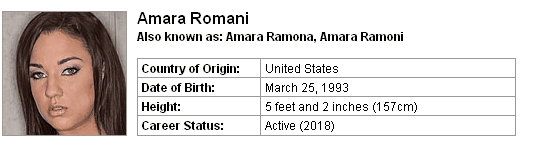 Pornstar Amara Romani