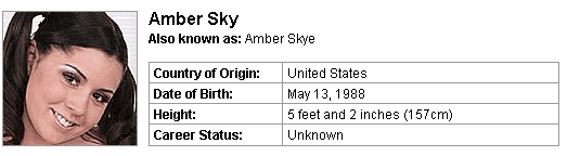Pornstar Amber Sky