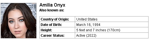 Pornstar Amilia Onyx
