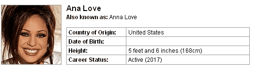 Pornstar Ana Love