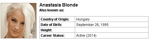 Pornstar Anastasia Blonde