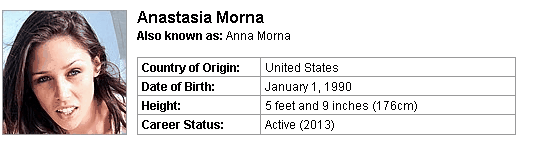 Pornstar Anastasia Morna