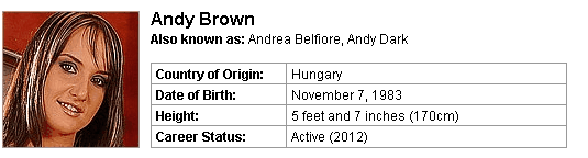 Pornstar Andy Brown