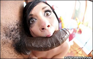 Andy San Dimas gets her pussy rammed by monster black cock