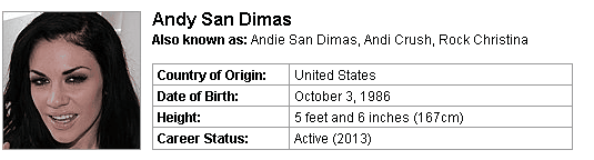 Pornstar Andy San Dimas