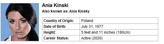 Pornstar Ania Kinski