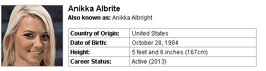 Pornstar Anikka Albrite
