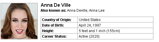 Pornstar Anna De Ville