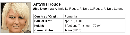 Pornstar Antynia Rouge