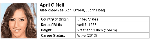 Pornstar April O'Neil