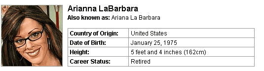 Pornstar Arianna LaBarbara