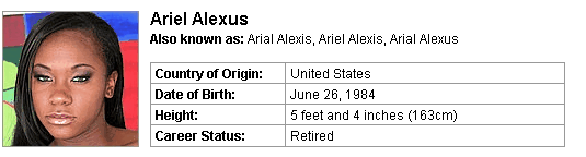 Pornstar Ariel Alexus