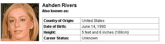Pornstar Ashden Rivers