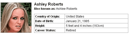 Pornstar Ashley Roberts