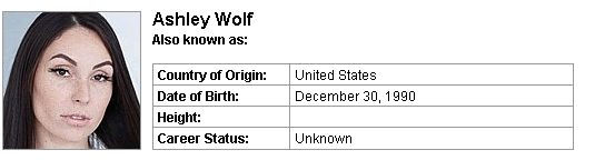 Pornstar Ashley Wolf