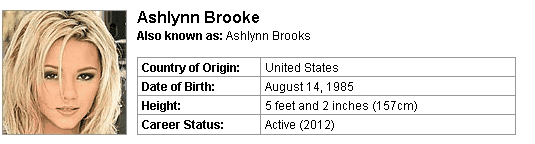 Pornstar Ashlynn Brooke
