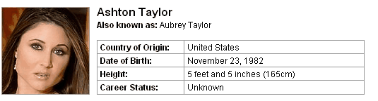 Pornstar Ashton Taylor
