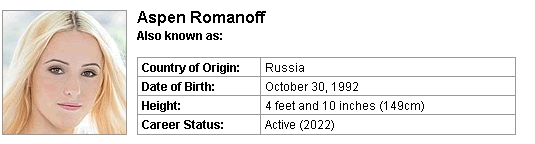 Pornstar Aspen Romanoff