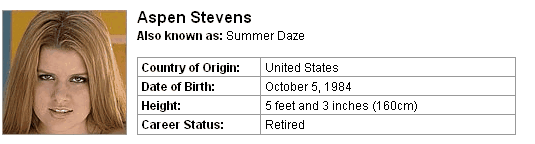 Pornstar Aspen Stevens