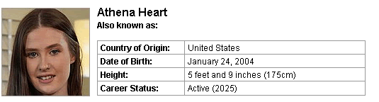 Pornstar Athena Heart