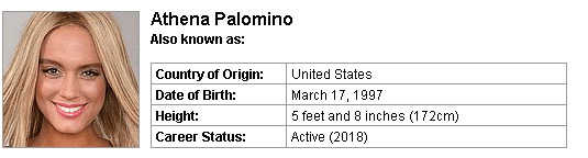 Pornstar Athena Palomino