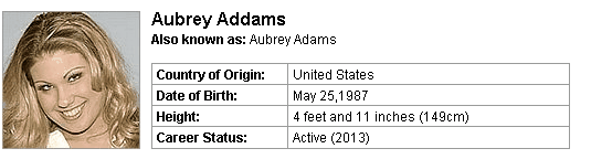 Pornstar Aubrey Addams