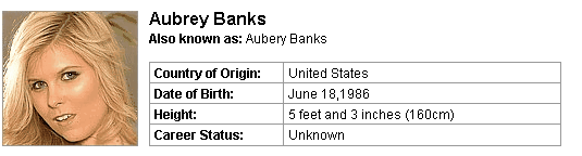 Pornstar Aubrey Banks