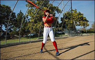 Baseball player Audrey Bitoni getting fucked outdoor