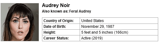 Pornstar Audrey Noir
