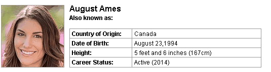 Pornstar August Ames