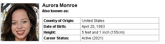 Pornstar Aurora Monroe