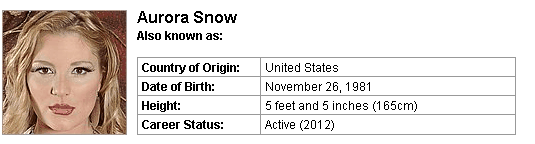 Pornstar Aurora Snow
