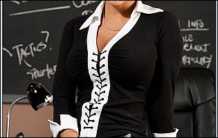 Classy teacher Ava Addams fucking her handsome student