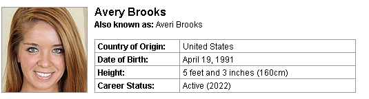 Pornstar Avery Brooks
