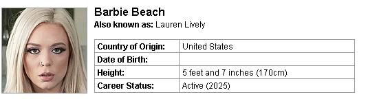 Pornstar Barbie Beach