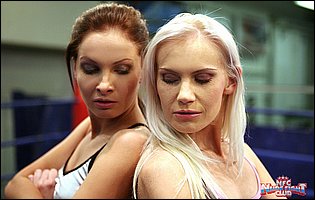 Hot wrestling match between Bea Stiel and Lauren May