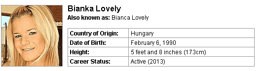 Pornstar Bianka Lovely