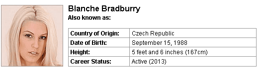 Pornstar Blanche Bradburry