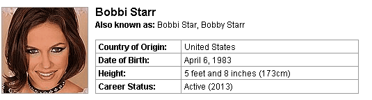 Pornstar Bobbi Starr