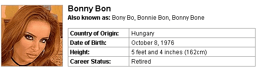 Pornstar Bonny Bon