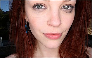 Cute redhead Bree Daniels exposes hot body outdoor