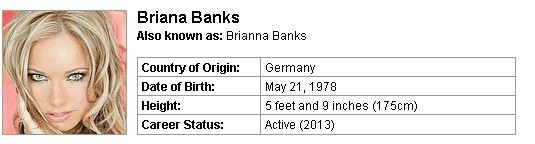 Pornstar Briana Banks