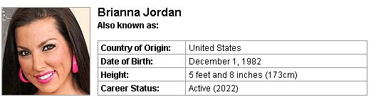 Pornstar Brianna Jordan