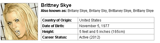 Pornstar Brittney Skye