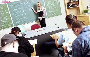 Naughty teacher Brooke Banner fucking her student