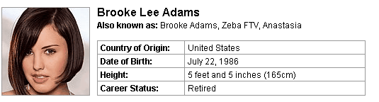 Pornstar Brooke Lee Adams