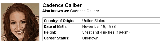 Pornstar Cadence Caliber