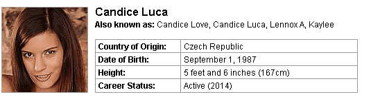 Pornstar Candice Luca